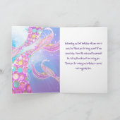 Mermaid Birthday Party Basis Hartelijk dank Bedankkaart (Binnen)