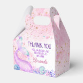 Mermaid Birthday Party Bedankt Bedankdoosjes (Voorkant Zijde)