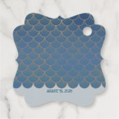 Mermaid Birthday Party Bedankt Bedankjes Labels (Achterkant)