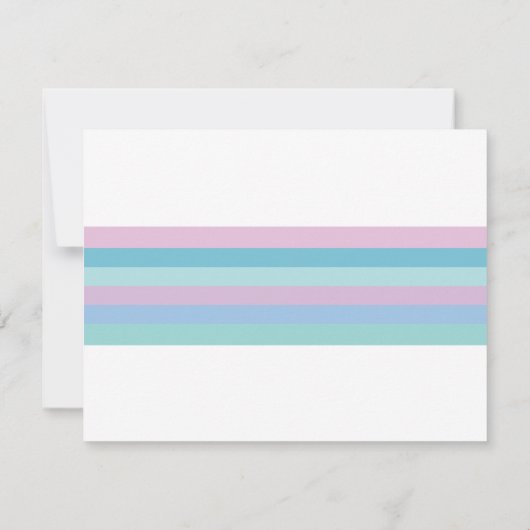 Mermaid Birthday Party Bedankt dat je creditcard u (Achterkant)