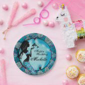 Mermaid Birthday Party Borden Papieren Bordje (Feest)