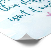 Mermaid Birthday Party Decorations Sign Poster (Hoek)