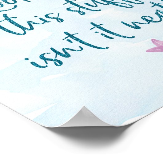 Mermaid Birthday Party Decorations Sign Poster