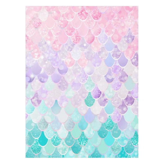 Mermaid Birthday Party for Girls Tablecloth Tafelkleed (Voorkant)