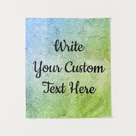 Mermaid Birthday Party Foto Booth Backdrop Green Wandkleed (Voorkant)