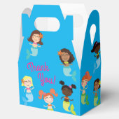 Mermaid Birthday Party Gable Favor Box Bedankdoosjes (Geopend)