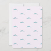 Mermaid Birthday Party Kaart (Achterkant)