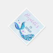 Mermaid Birthday Party Napkins Servet (Hoek)