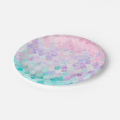 Mermaid Birthday Party, Paper Borden Papieren Bordje (Gekanteld)