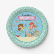 Mermaid Birthday Party Papieren Bordje