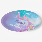 Mermaid Birthday Party Papieren Bordje (Gekanteld)