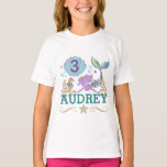 Mermaid Birthday Party Personalized T Shirt<br><div class="desc">Mermaid Birthday Party Personalized T Shirt</div>