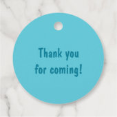 Mermaid Birthday Party Persoonlijk Bedankt Bedankjes Labels (Achterkant)