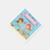 Mermaid Birthday Party Servet (Hoek)