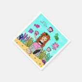 Mermaid Birthday Party Servet (Hoek)