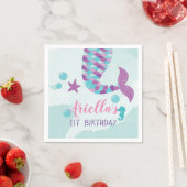 Mermaid Birthday Party Servet (Insitu)