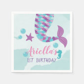 Mermaid Birthday Party Servet (Voorkant)