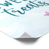 Mermaid Birthday Party Sweet TreSign Poster (Hoek)