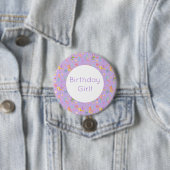 Mermaid Birthday Ronde Button 7,6 Cm (In situ)