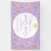 Mermaid Birthday Spandoek (Verticaal)