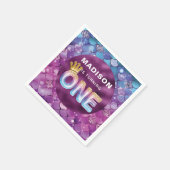 Mermaid Birthday Specialized Pink Blue Servet (Hoek)