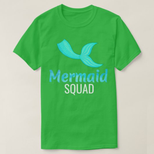 Mermaid Birthday Squad Mermaid Party T-shirt (Design voorkant)