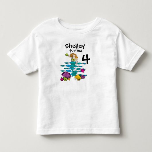 Mermaid Birthday T-shirt (Voorkant)