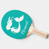 Mermaid Birthday table tennis ping pong paddle Tafeltennisbatje (Zijkant)