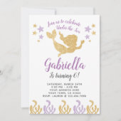 Mermaid Birthday Uitnodiging (Voorkant)