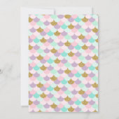 Mermaid Birthday Uitnodiging (Achterkant)