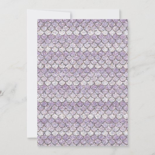 Mermaid Birthday Uitnodiging (Achterkant)