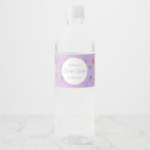 Mermaid Birthday Waterfles Etiket (Voorkant)