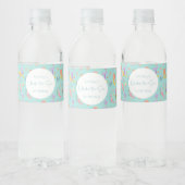 Mermaid Birthday Waterfles Etiket (Flessen)