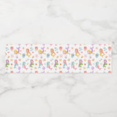 Mermaid Birthday Waterfles Etiket (Enkel label)