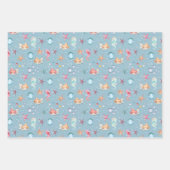 Mermaid Birthday Wrapping Paper Sheets (Voorkant 3)