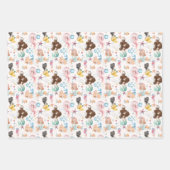 Mermaid Birthday Wrapping Paper Sheets (Voorkant)