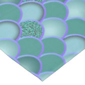 Mermaid Birthday Zee Blue Green Scales Tablecloth Tafelkleed (Gekanteld)