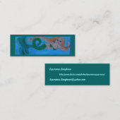 mermaid biz-kaart mini visitekaartje (Voorkant / Achterkant)