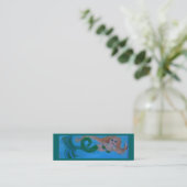 mermaid biz-kaart mini visitekaartje (Staand voorkant)