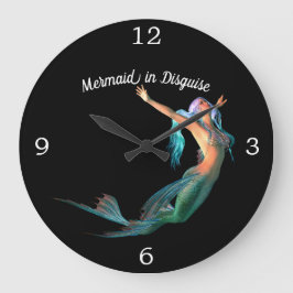 Mermaid Black mooi in Disguise Grote Klok