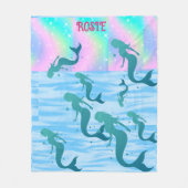 MERMAID BLANKET. FLEECE BLANKET (Voorkant)