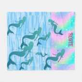 MERMAID BLANKET. FLEECE BLANKET (Voorkant (Horizontaal))