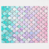 Mermaid Blanket, fleece Blanket Deken (Voorkant (Horizontaal))