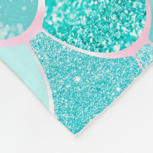 Mermaid Blanket, Fleece for meiden slaapkamer deco Deken (Hoek)