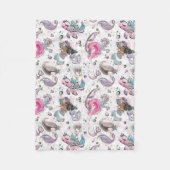 Mermaid blanket Ocean Thema Fleece Deken (Voorkant)