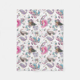 Mermaid blanket Ocean Thema Fleece Deken