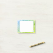 Mermaid Blue Green Glitter Sparkle Faux Zee Post-it® Notes (Op bureau)