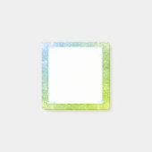Mermaid Blue Green Glitter Sparkle Faux Zee Post-it® Notes (Voorkant)