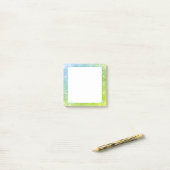 Mermaid Blue Green Glitter Sparkle Faux Zee Post-it® Notes (Op bureau)