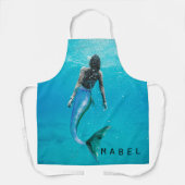 Mermaid Blue Ocean Zee Schort (Voorkant)